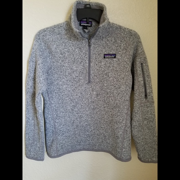 Patagonia Sweaters - Grey Patagonia pull over sweater with initial A